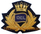 Embroidery Cap Badge - Gold Bullion Wreath - OCL